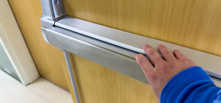 Installing a Push Bar on a Door Hudson